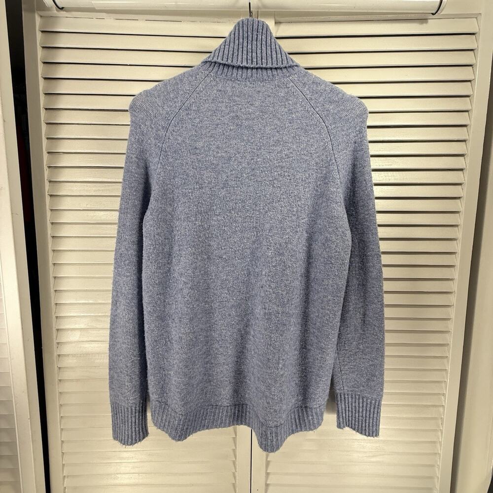 J.Crew SuperSoft Turtleneck Sweater Wool Alpaca Blend Blue Womens SIZE XS Cozy - Picture 12 of 12